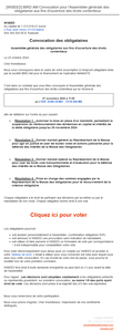 WiSEED BIRD AM Convocation pour l'Assemblée générale des obligataires aux fins d'ouverture des droits contentieux WiSEED BIRD AM Convocation pour l'Assemblée générale des obligataires aux fins d'ouverture des droits contentieux