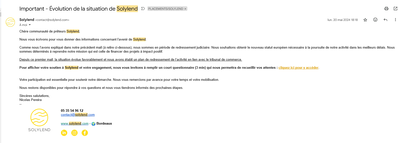 Screenshot 2025 03 31 at 17 39 08 Important Évolution de la situation de Solylend Screenshot 2025 03 31 at 17 39 08 Important Évolution de la situation de Solylend